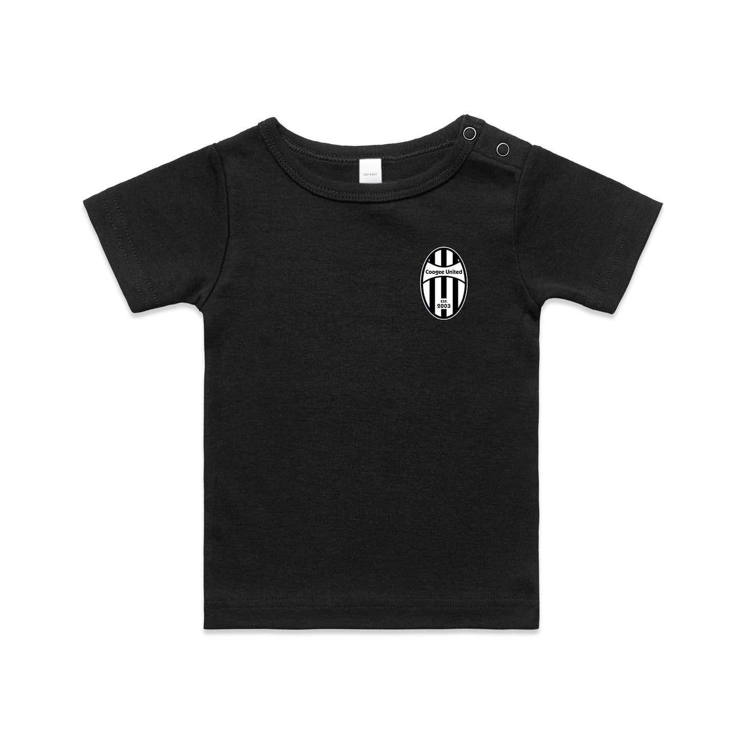 ASC COOGEE UNITED INFANT ORGANIC WEE TEE BLACK