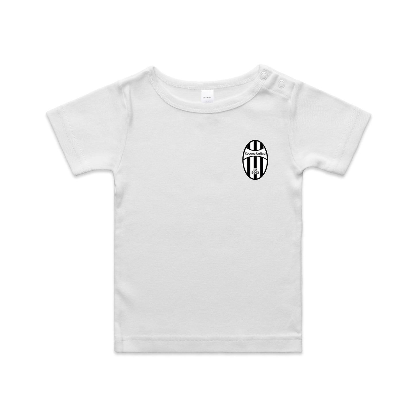 ASC COOGEE UNITED INFANT ORGANIC WEE TEE WHITE