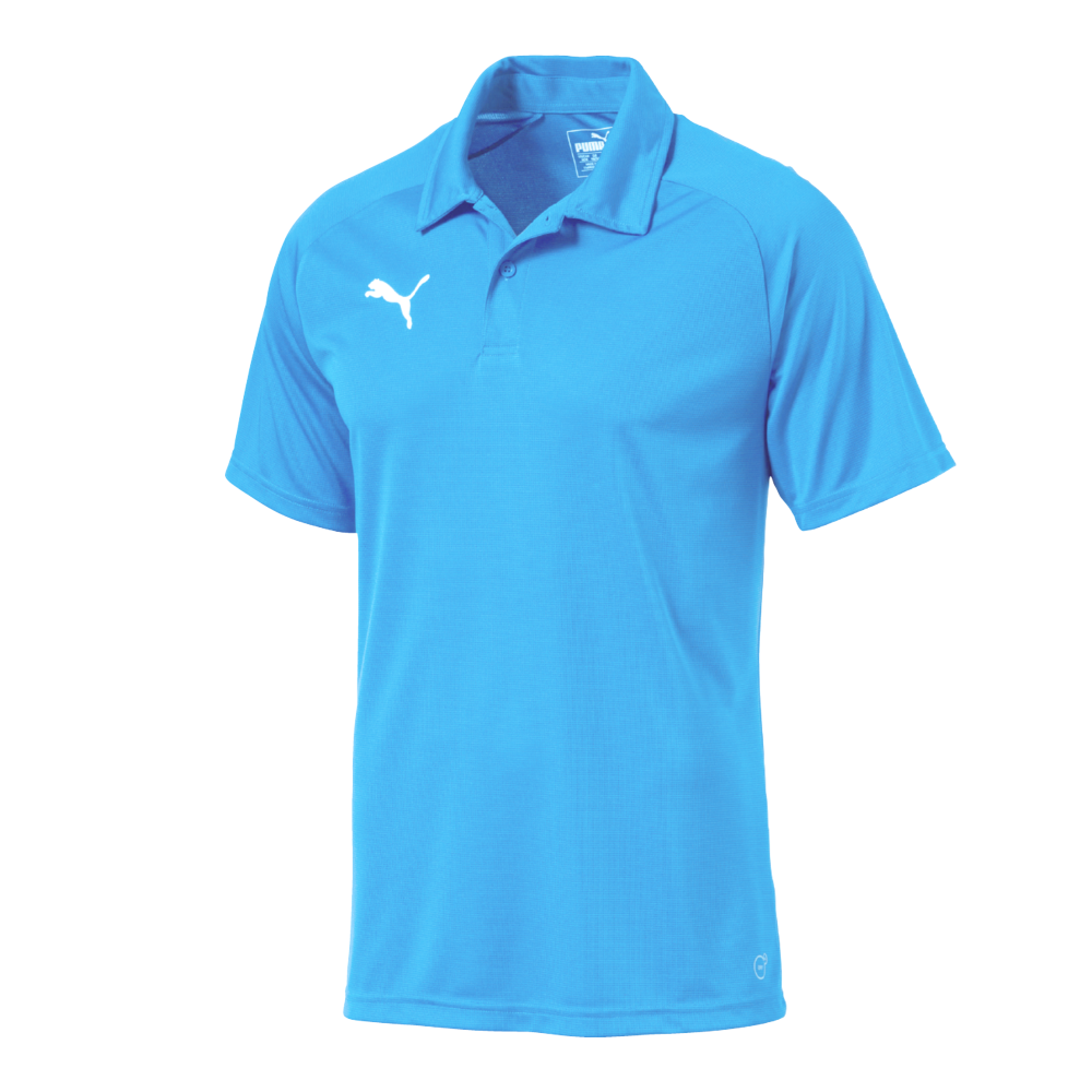 PUMA LIGA SIDELINE POLO LIGHT BLUE YOUTH