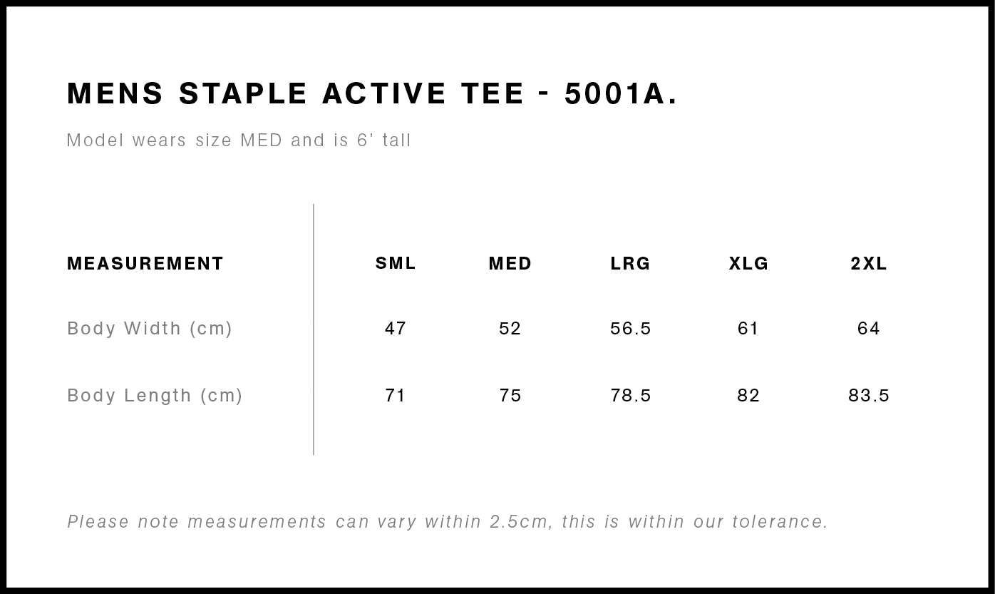 AS COLOUR STAPLE ACTIVE TEE MENS