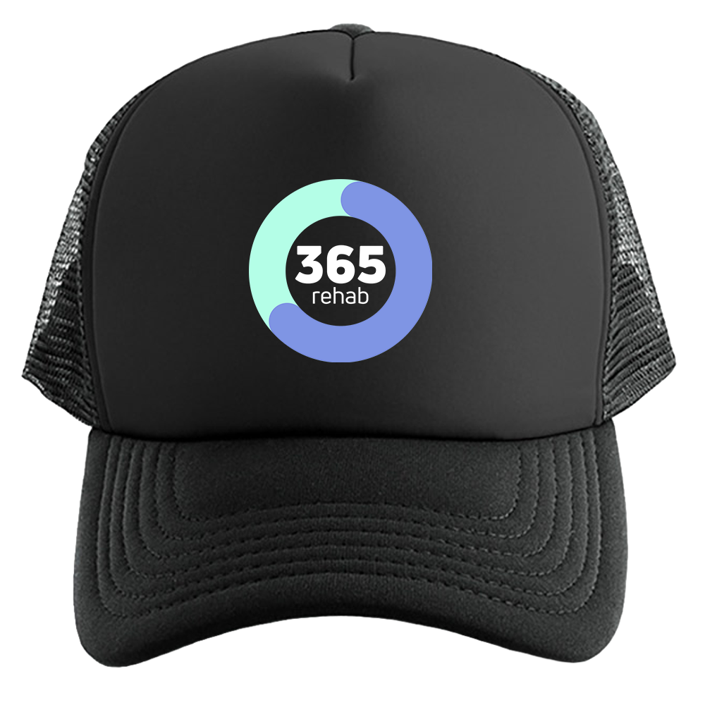 365 REHAB POLYMESH TRUCKER CAP BLACK