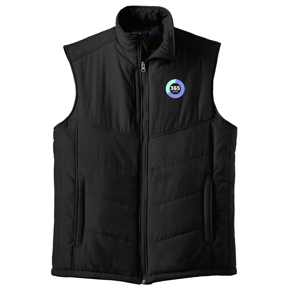 365 REHAB PUFFY VEST MENS BLACK
