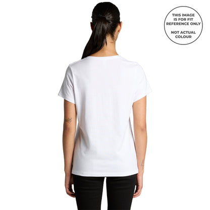 FIRMUS AS COLOUR MAPLE V NECK TEE WOMEN'S BLACK