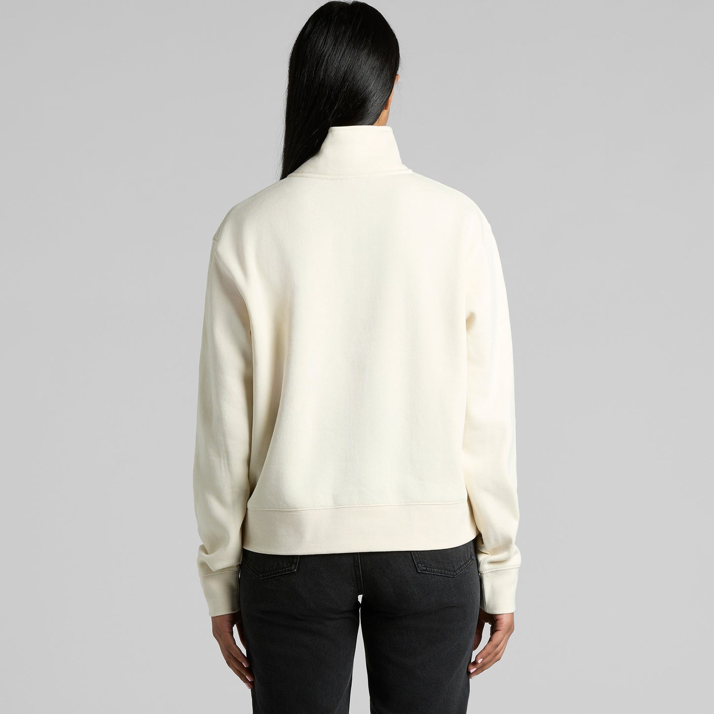 AS COLOUR WO'S STENCIL HALF ZIP CREW