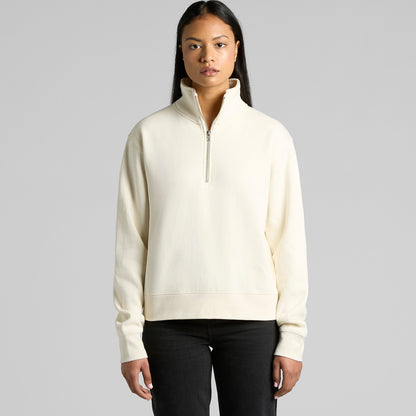 AS COLOUR WO'S STENCIL HALF ZIP CREW