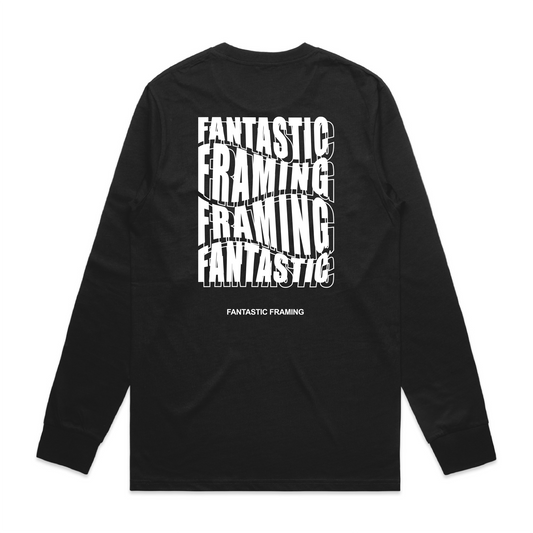 FANTASTIC FRAMING AS COLOUR CLASSIC TEE L/S BLACK REPEAT