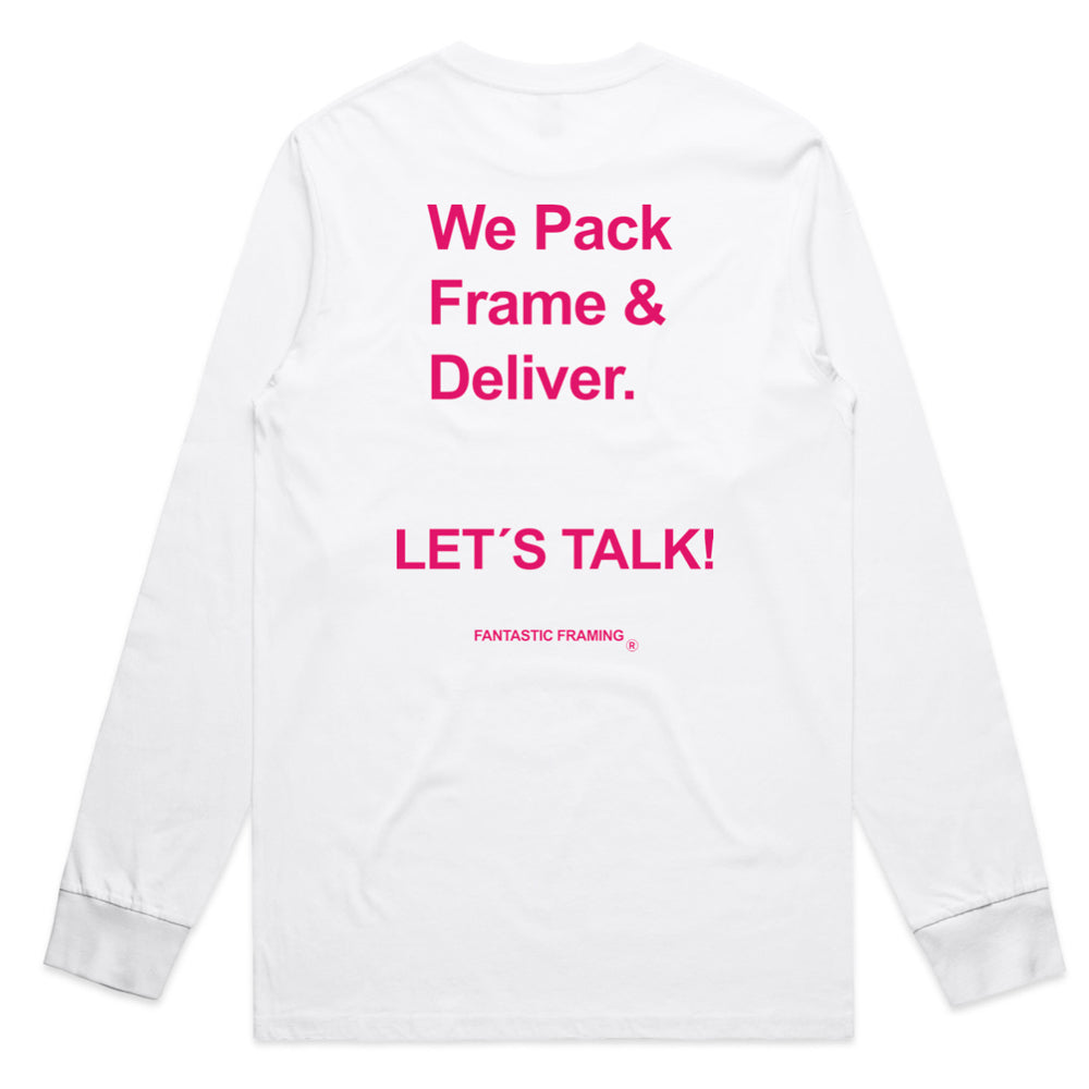 FANTASTIC FRAMING AAF AS COLOUR STAPLE L/S TEE WHITE