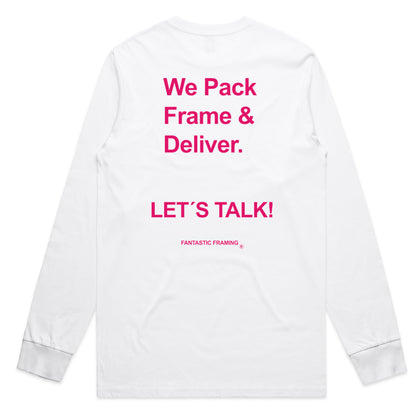FANTASTIC FRAMING AAF AS COLOUR STAPLE L/S TEE WHITE