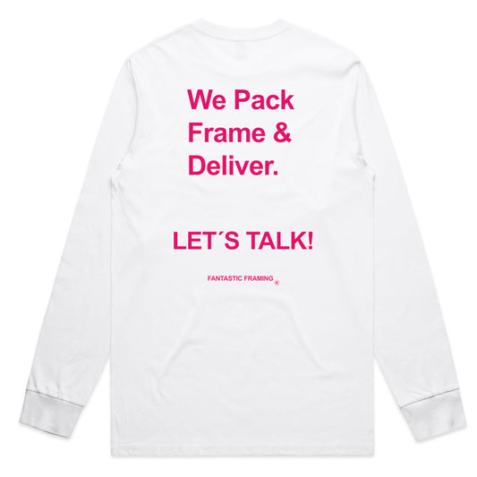 FANTASTIC FRAMING AAF AS COLOUR STAPLE L/S TEE WHITE