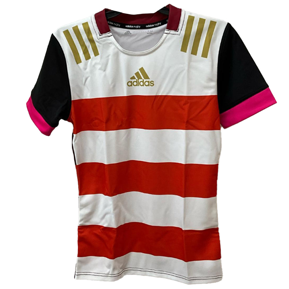 ADIDAS RUGBY JERSEY MT STRIPED WHITE/ORANGE MENS