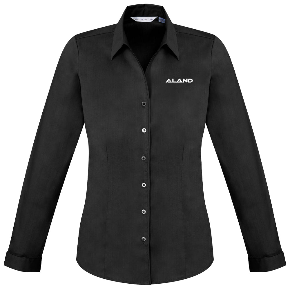 ALAND WOMENS MONACO LONG SLEEVE SHIRT BLACK