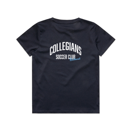 AS COLOUR COLLEGIANS SC STAPLE TEE NAVY KIDS & YOUTH
