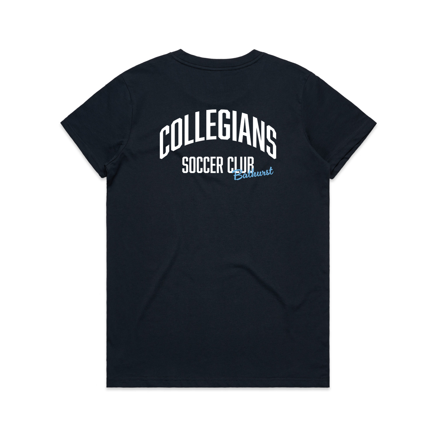 AS COLOUR COLLEGIANS SC MAPLE TEE NAVY WOMENS