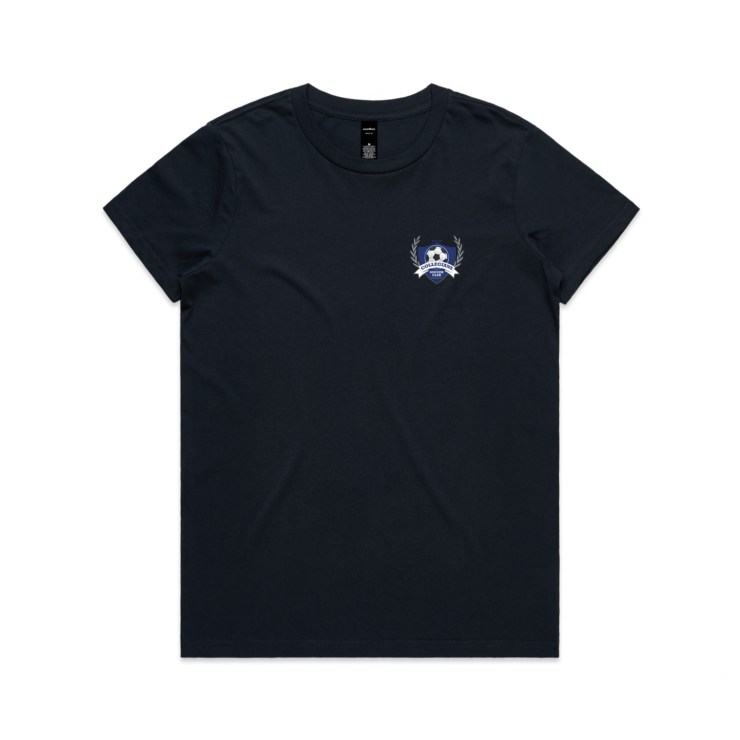 AS COLOUR COLLEGIANS SC MAPLE TEE NAVY WOMENS