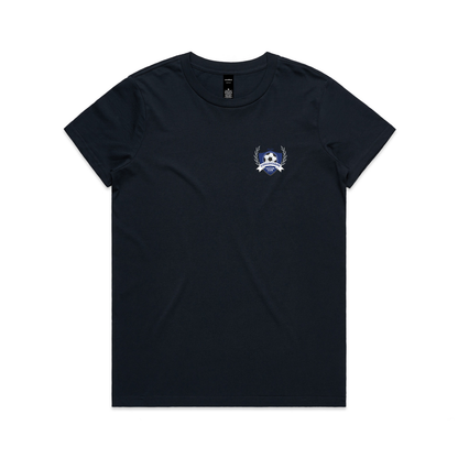 AS COLOUR COLLEGIANS SC MAPLE TEE NAVY WOMENS