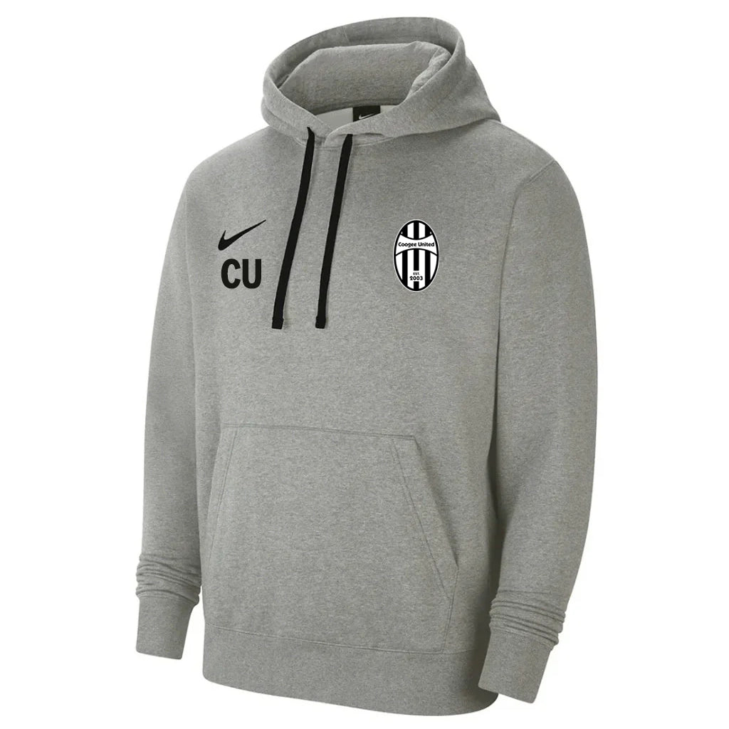 NIKE COOGEE UNITED FC PARK HOODY GREY MARLE-MENS