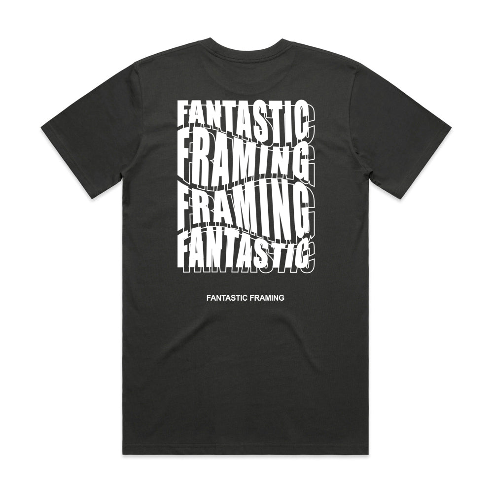 FANTASTIC FRAMING AS COLOUR CLASSIC TEE COAL REPEAT