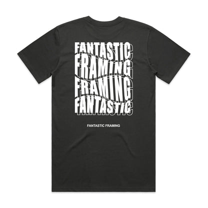 FANTASTIC FRAMING AS COLOUR CLASSIC TEE COAL REPEAT