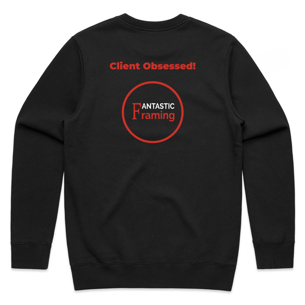 FANTASTIC FRAMING AS COLOUR STENCIL CREW CLIENT OBSESSED BLACK
