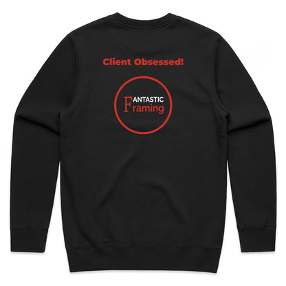 FANTASTIC FRAMING AS COLOUR STENCIL CREW CLIENT OBSESSED BLACK