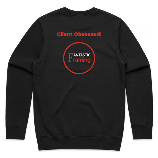 FANTASTIC FRAMING AS COLOUR STENCIL CREW CLIENT OBSESSED BLACK