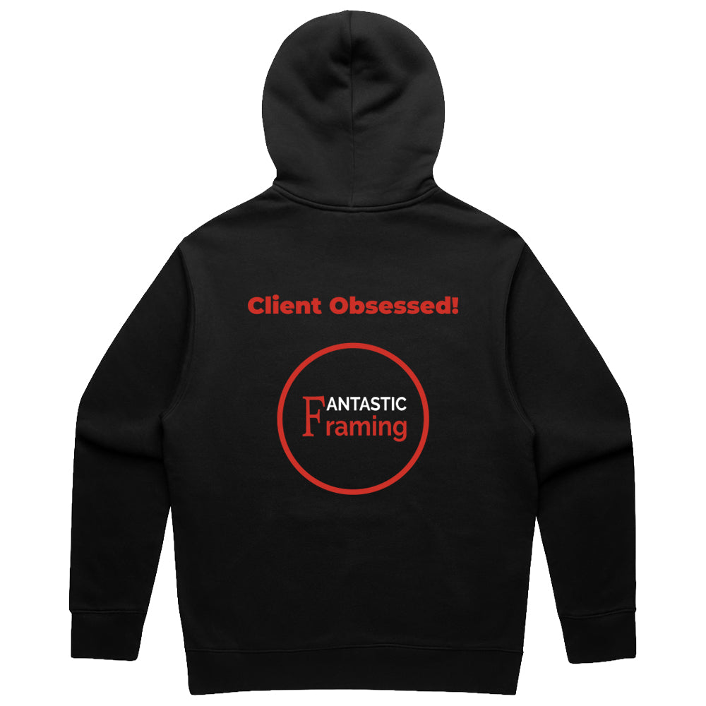 FANTASTIC FRAMING AS COLOUR RELAX HOOD MEN’S BLACK CLIENT OBSESSED BLACK