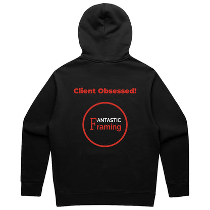 FANTASTIC FRAMING AS COLOUR RELAX HOOD MEN’S BLACK CLIENT OBSESSED BLACK