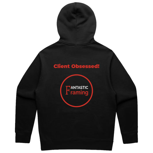 FANTASTIC FRAMING AS COLOUR RELAX HOOD MEN’S BLACK CLIENT OBSESSED BLACK