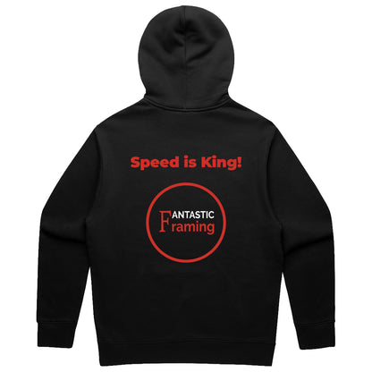 FANTASTIC FRAMING AS COLOUR RELAX HOOD MEN’S BLACK SPEED IS KING BLACK