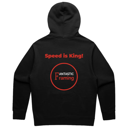 FANTASTIC FRAMING AS COLOUR RELAX HOOD MEN’S BLACK SPEED IS KING BLACK