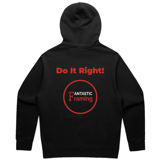 FANTASTIC FRAMING AS COLOUR RELAX HOOD MEN’S BLACK DO IT RIGHT BLACK