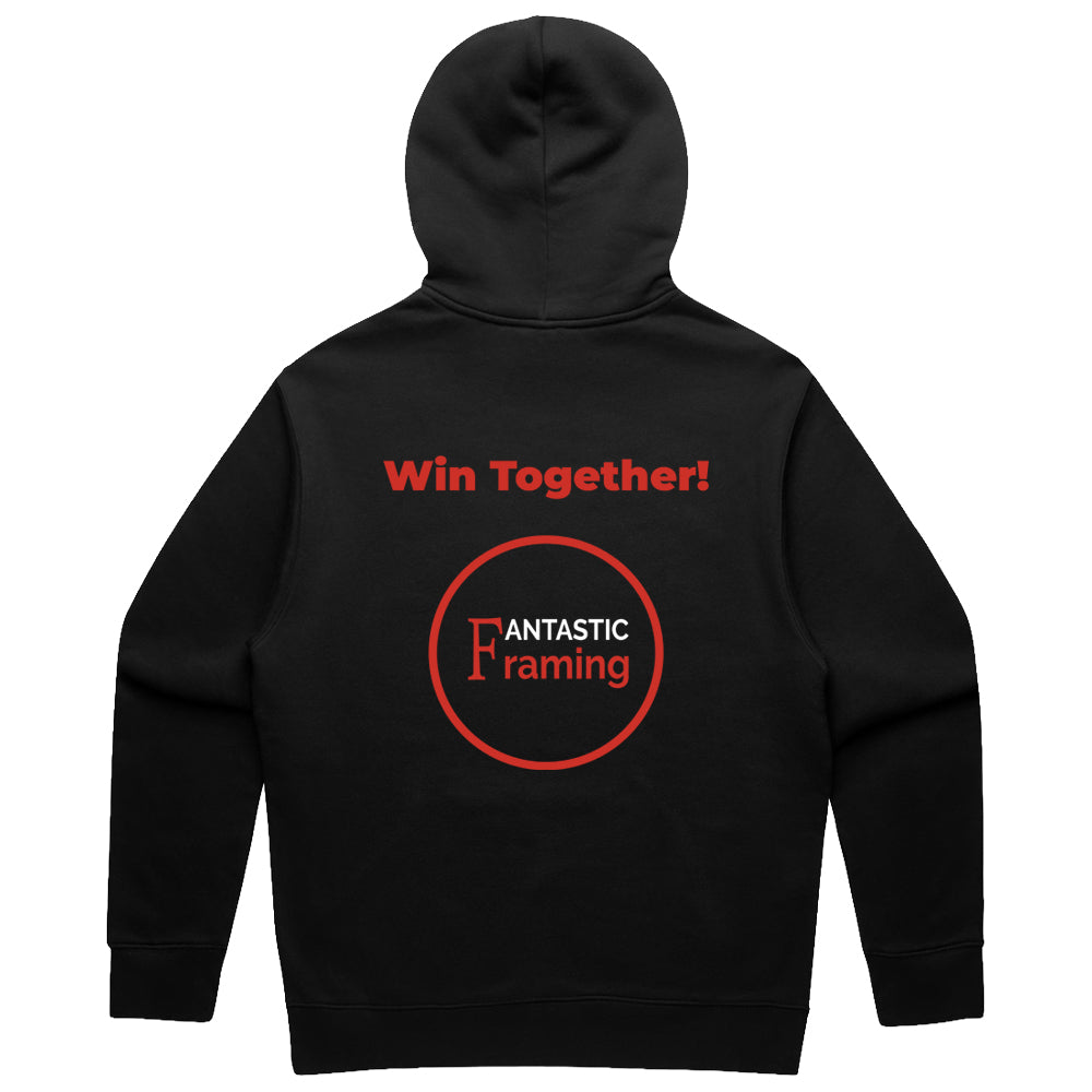 FANTASTIC FRAMING AS COLOUR RELAX HOOD MEN’S BLACK WIN TOGETHER BLACK