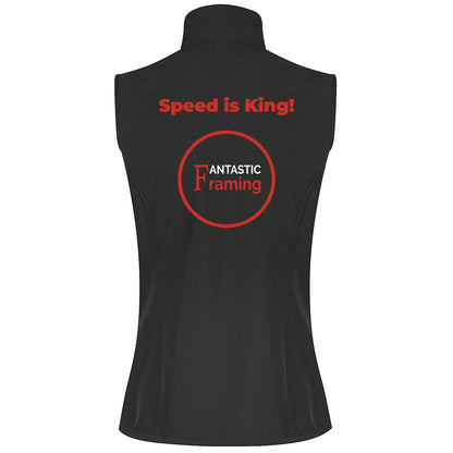 FANTASTIC FRAMING AP OLYMPUS VEST WOMEN’S SPEED IS KING BLACK