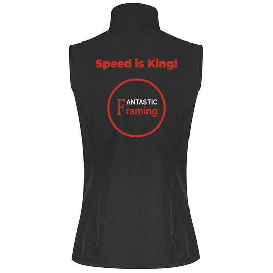 FANTASTIC FRAMING AP OLYMPUS VEST WOMEN’S SPEED IS KING BLACK