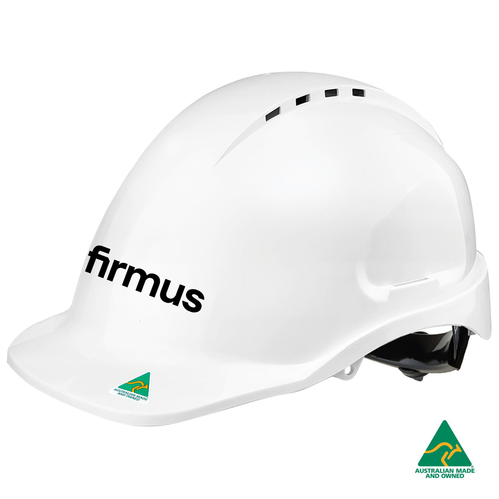 FIRMUS MAXISAFE VENTED HARD HAT RATCHET HARDNESS WHITE