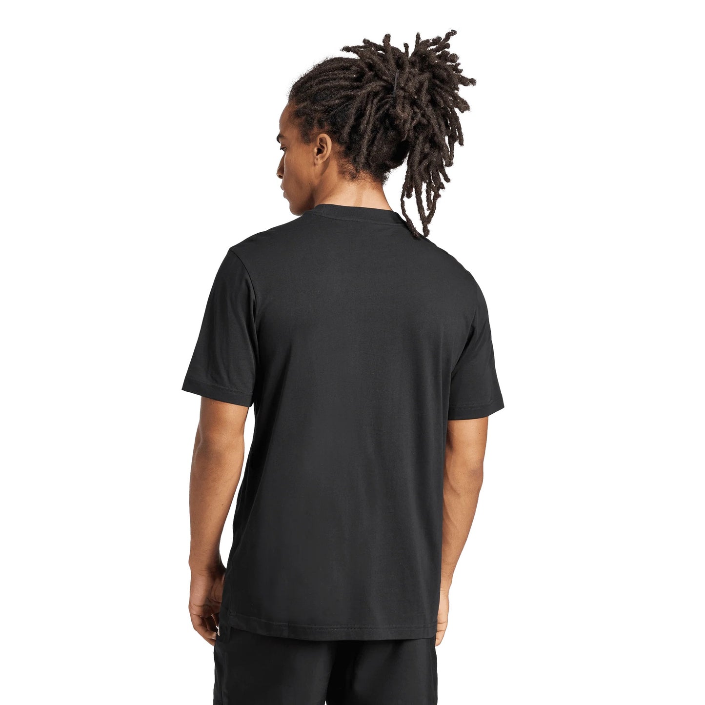 ADIDAS ESSENTIALS SMALL LOGO SINGLE JERSEY TEE BLACK MEN'S