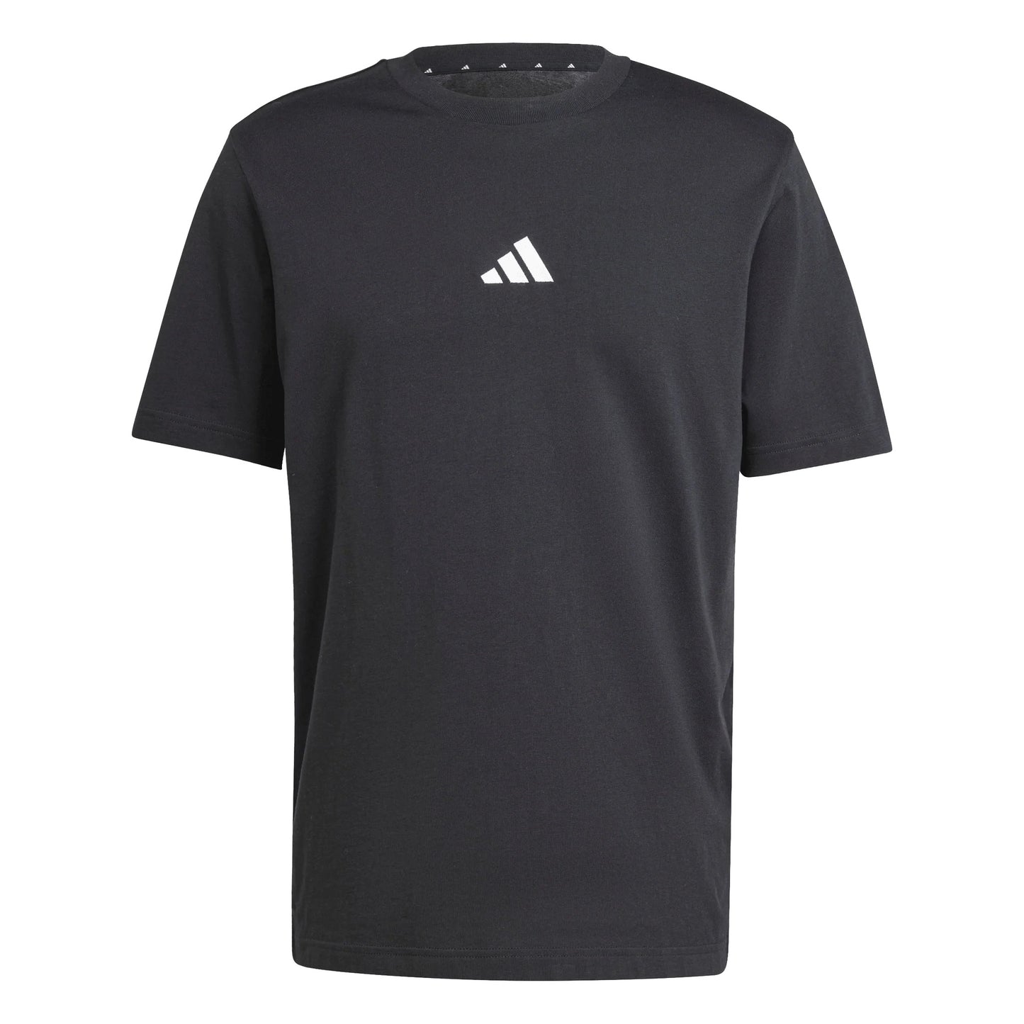 ADIDAS ESSENTIALS SMALL LOGO SINGLE JERSEY TEE BLACK MEN'S