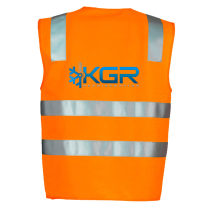 KGR SYZMIK UNISEX HI VIS BASIC VEST ORANGE
