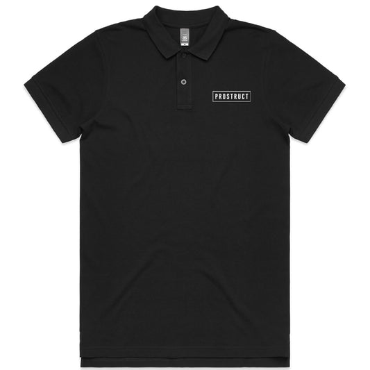 PROSTRUCT AS COLOUR PIQUE POLO BLACK MEN’S