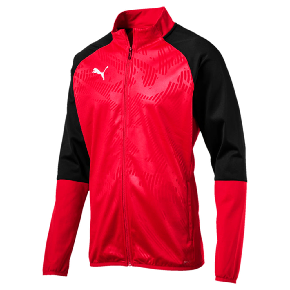 PUMA CUP TRAINING FULL ZIP JACKET RED/BLACK MENS