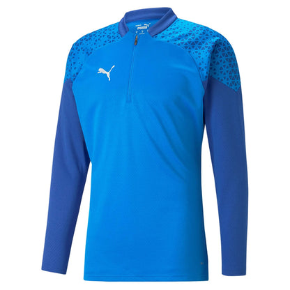 PUMA TEAM CUP 1/4 ZIP JACKET ELECTRIC BLUE MENS