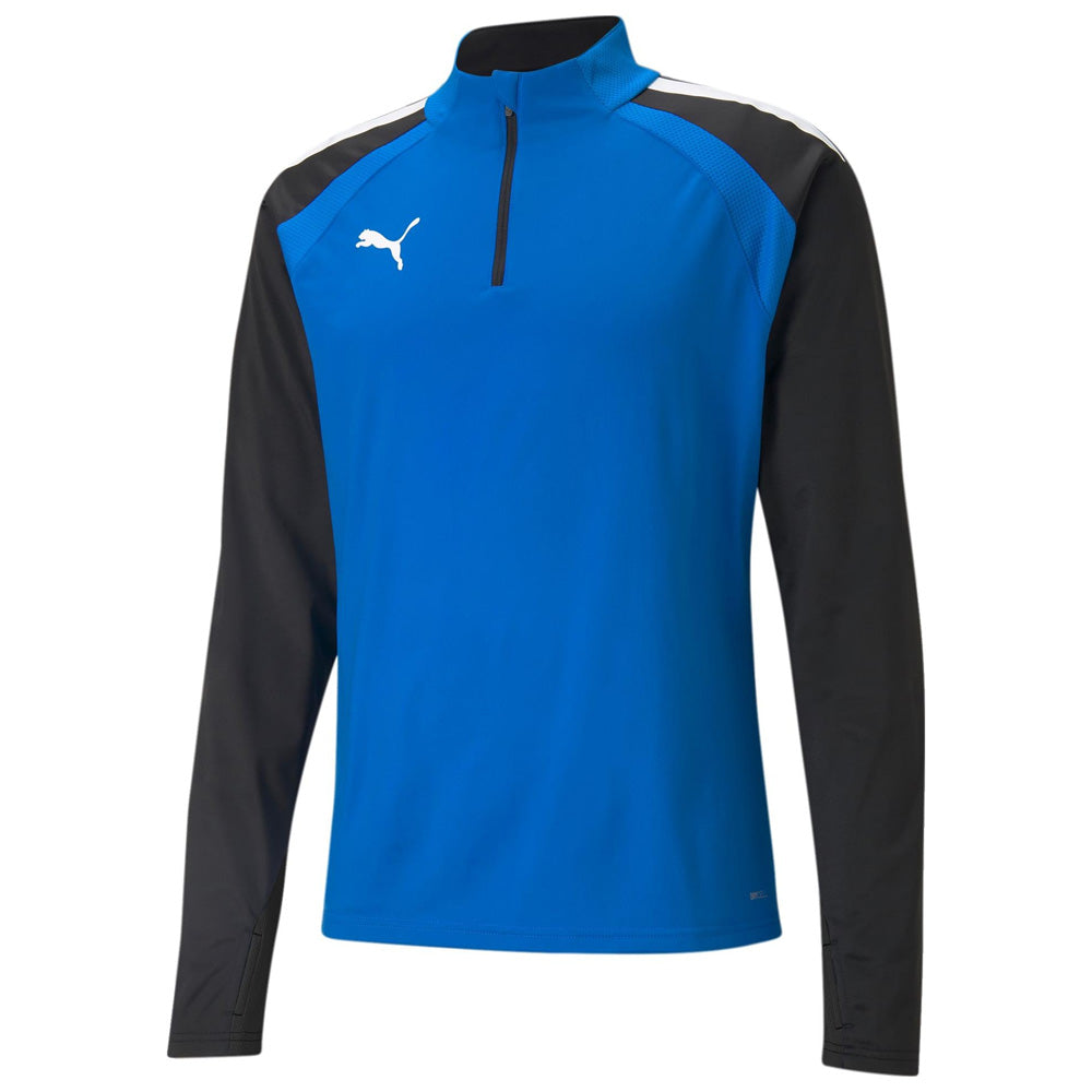 PUMA TEAM LIGA 25 TRAINING JACKET 1/4 ZIP BLUE-MENS
