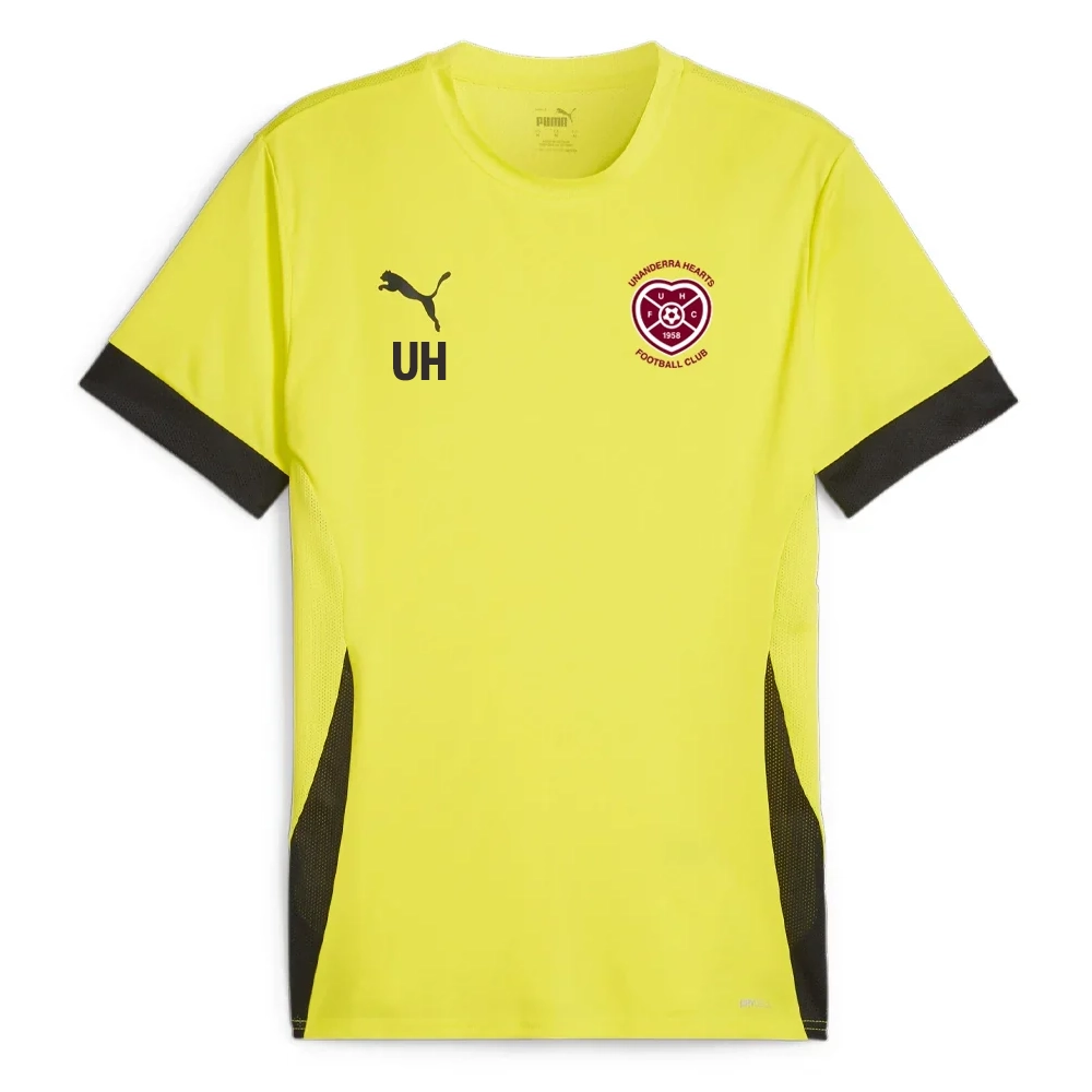 PUMA UNANDERRA HEARTS FC TEAM GOAL MATCH JERSEY YOUTH YELLOW