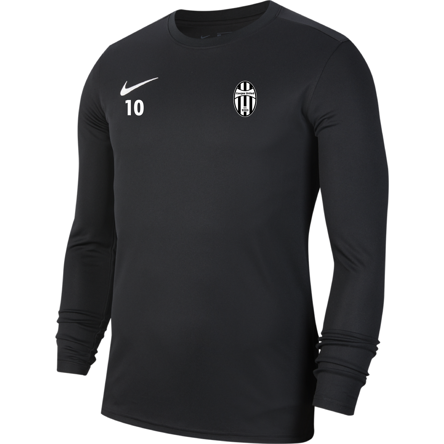 NIKE COOGEE UNITED PARK 7 LONG SLEEVE JERSEY BLACK MEN'S