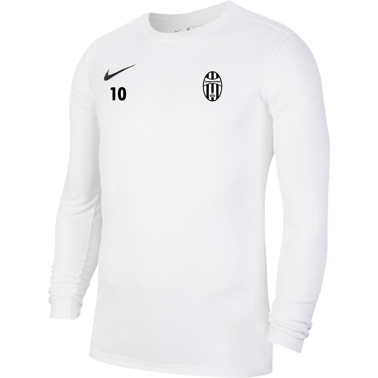 NIKE COOGEE UNITED PARK LONG SLEEVE JERSEY WHITE MEN'S