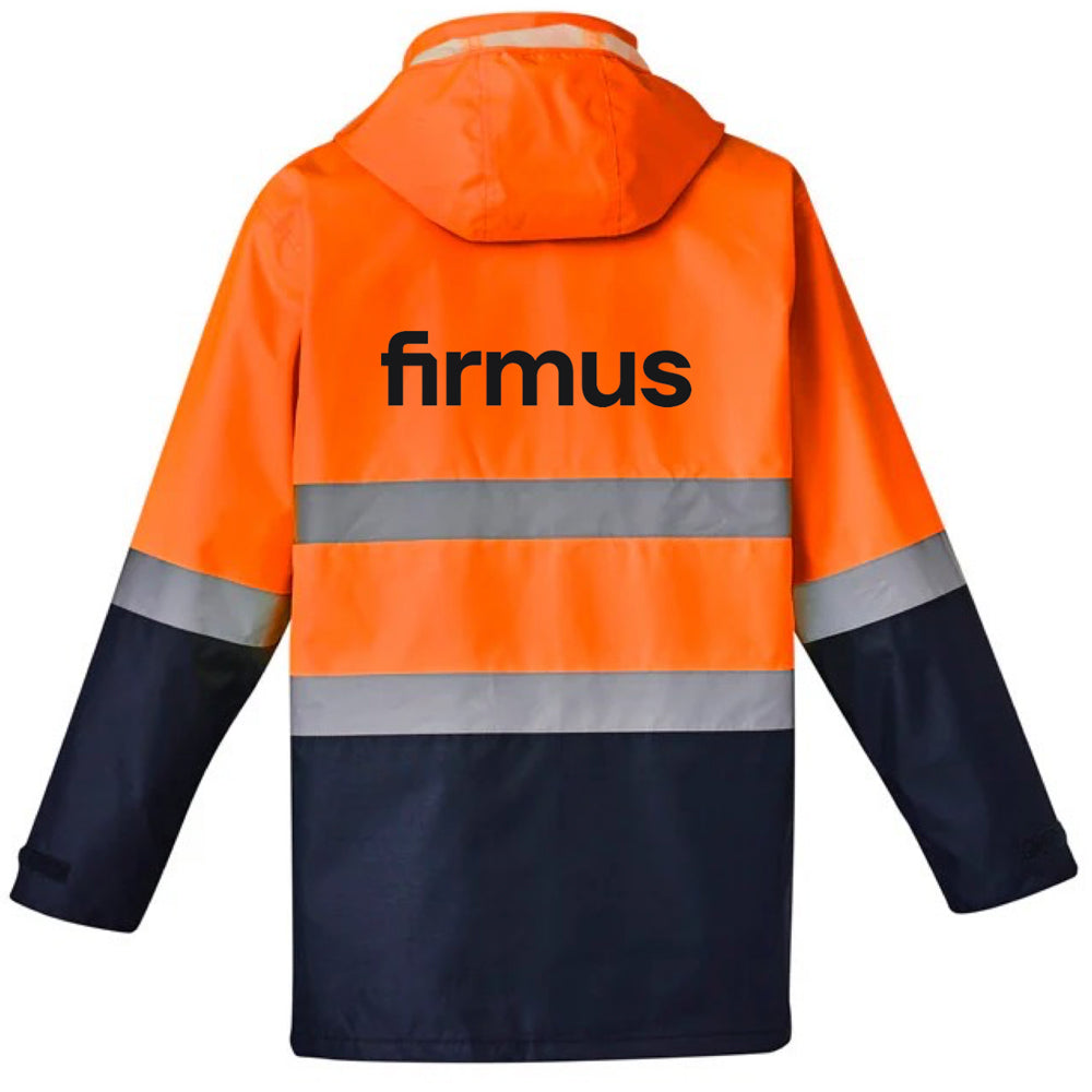 FIRMUS SYZMIK HI VIS BASIC 4 IN 1 WP JACKET MEN'S ORANGE/NAVY