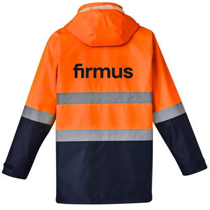 FIRMUS SYZMIK HI VIS BASIC 4 IN 1 WP JACKET MEN'S ORANGE/NAVY