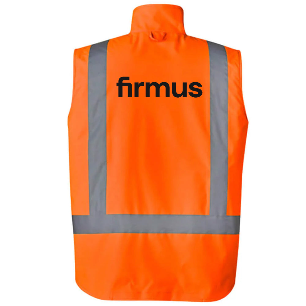 FIRMUS SYZMIK HI VIS BASIC 4 IN 1 WP JACKET MEN'S ORANGE/NAVY