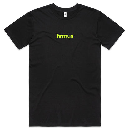 FIRMUS AS COLOUR BASIC TEE MEN'S FLURO DESIGN BLACK