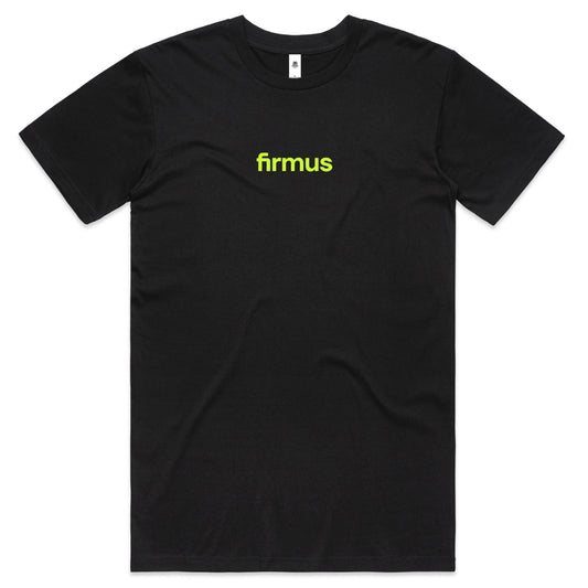FIRMUS AS COLOUR BASIC TEE MEN'S FLURO DESIGN BLACK
